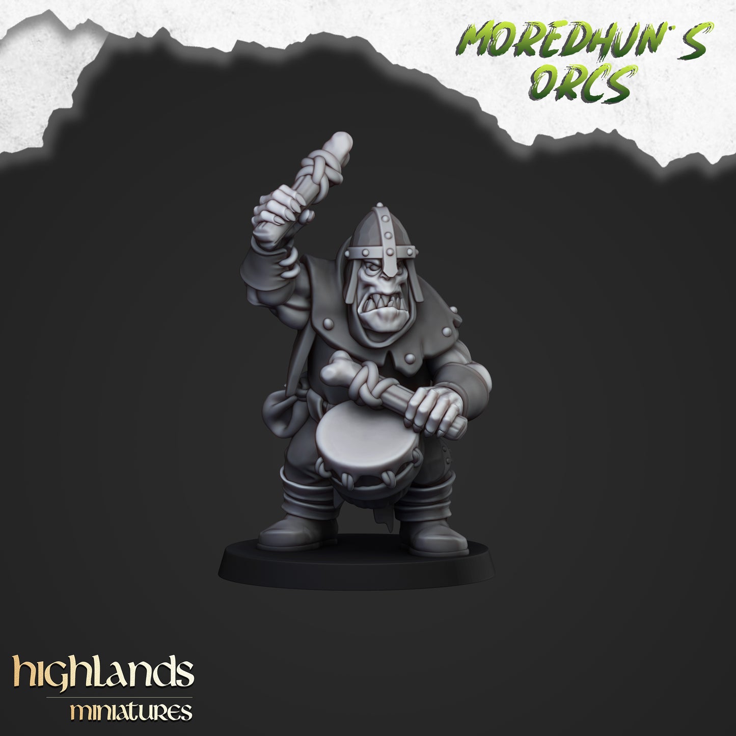 Orc Warriors with hand weapons 15x- Highlands Miniatures
