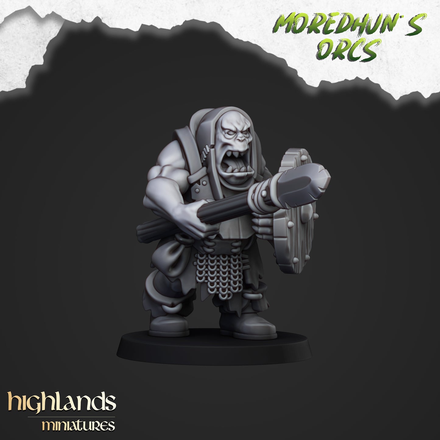 Orc Warriors with spears 15x- Highlands Miniatures