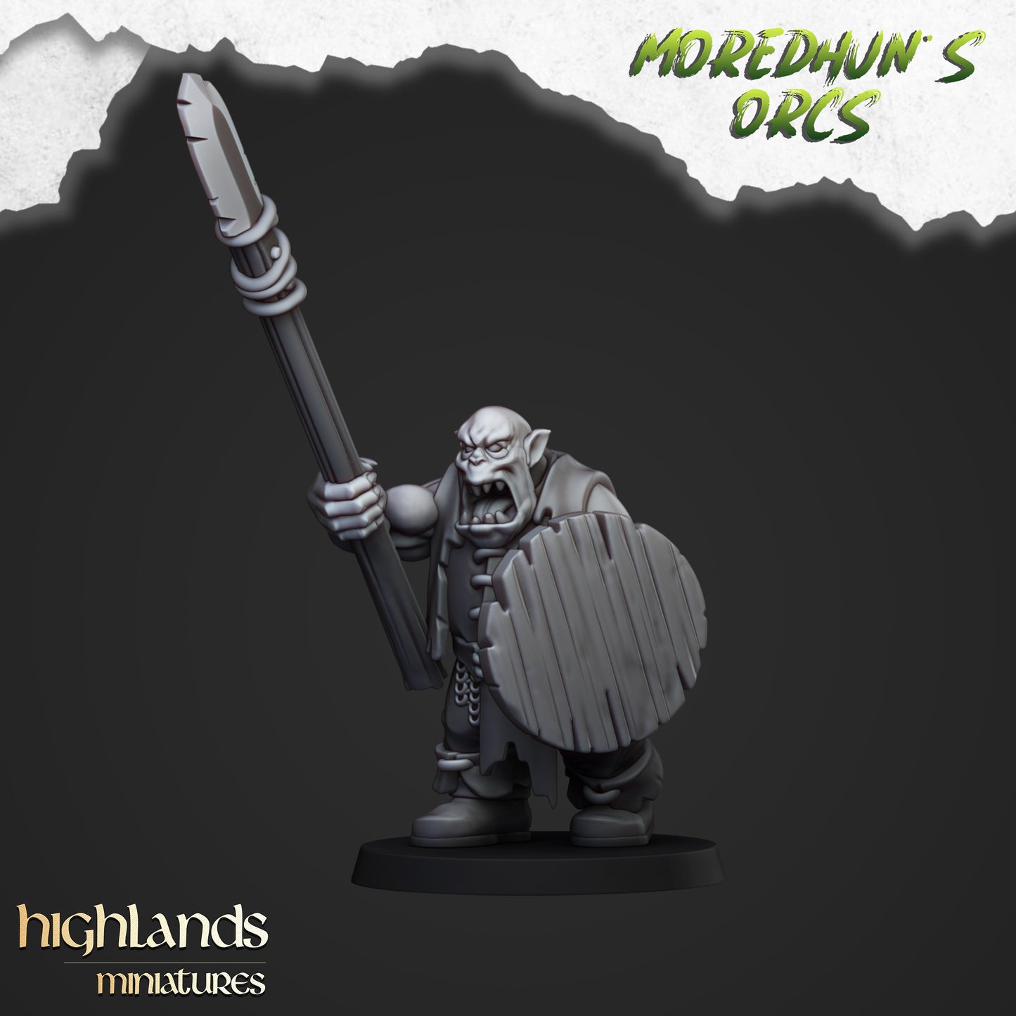 Orc Warriors with spears 15x- Highlands Miniatures