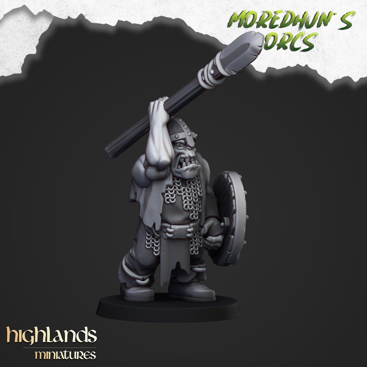 Orc Warriors with spears 15x- Highlands Miniatures