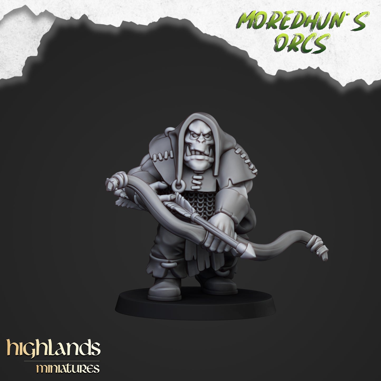 Orcs with bows 10x- Highlands Miniatures