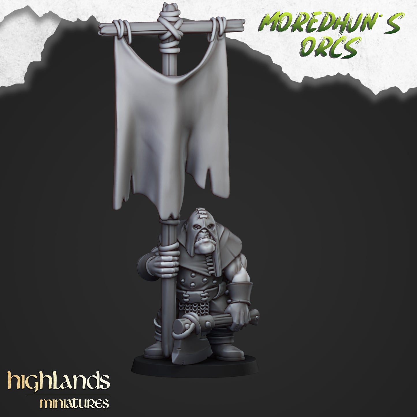 Orcs with bows 10x- Highlands Miniatures