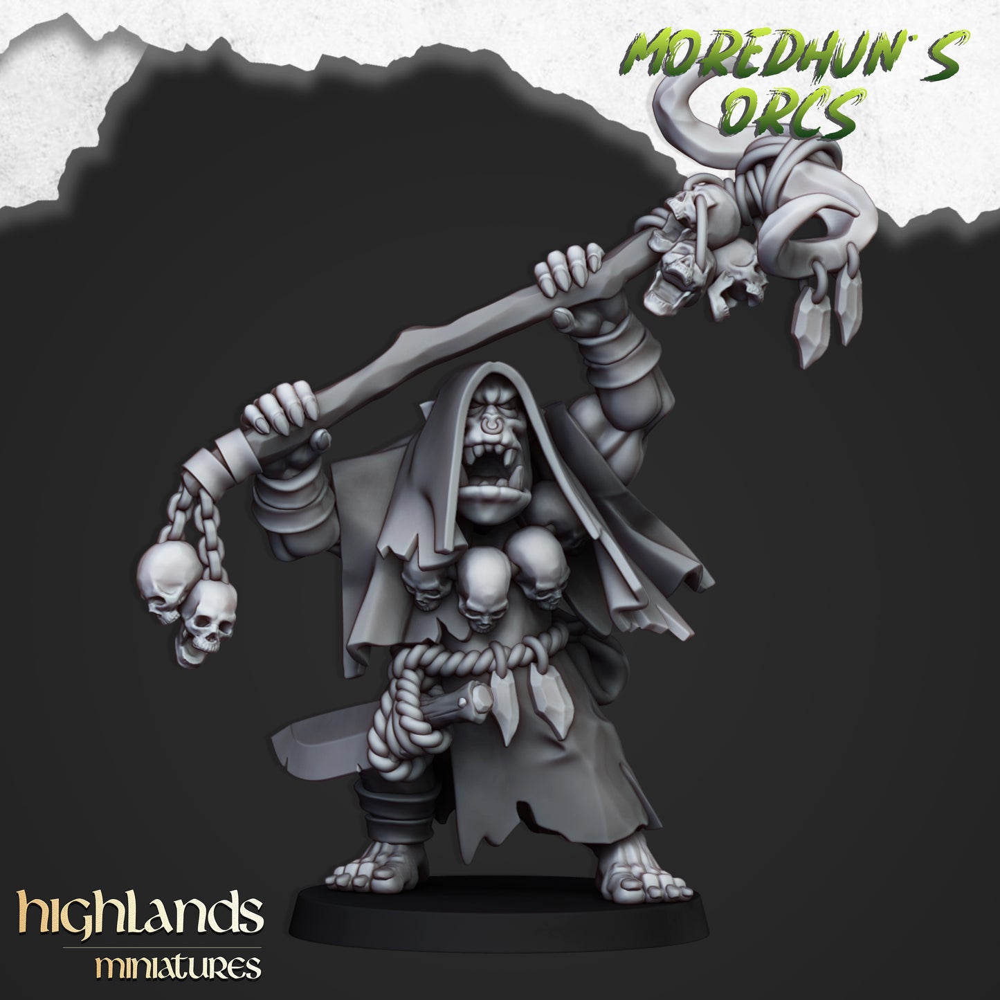 Orc Shaman V2- Highlands Miniatures
