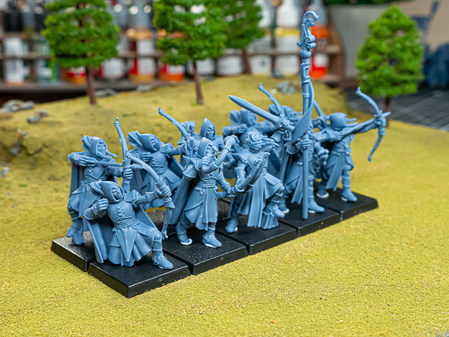 Feral Elves Archers 10x - Highlands Miniatures