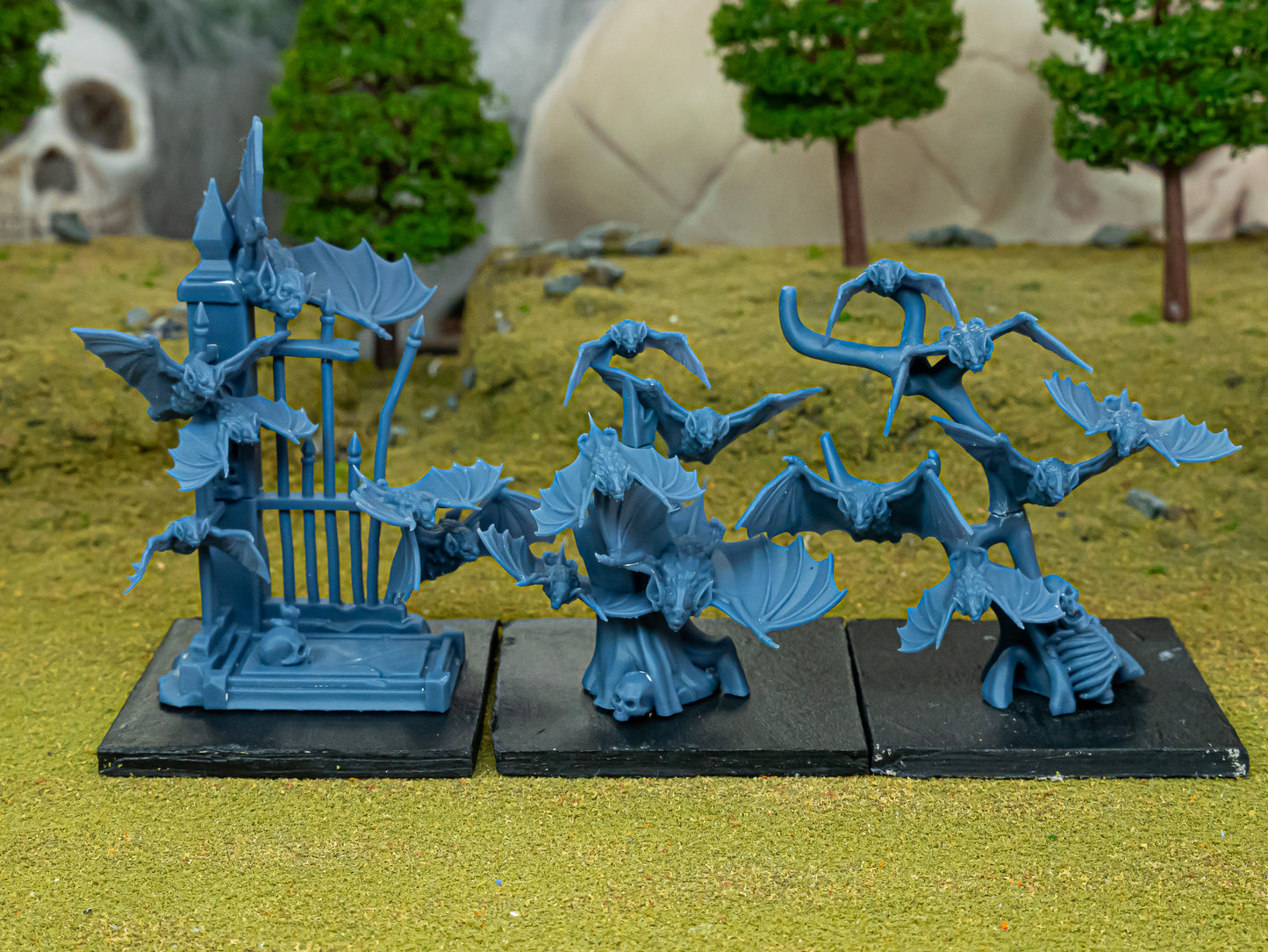 Transilvanya Bats Swarms 3x - Highlands Miniatures