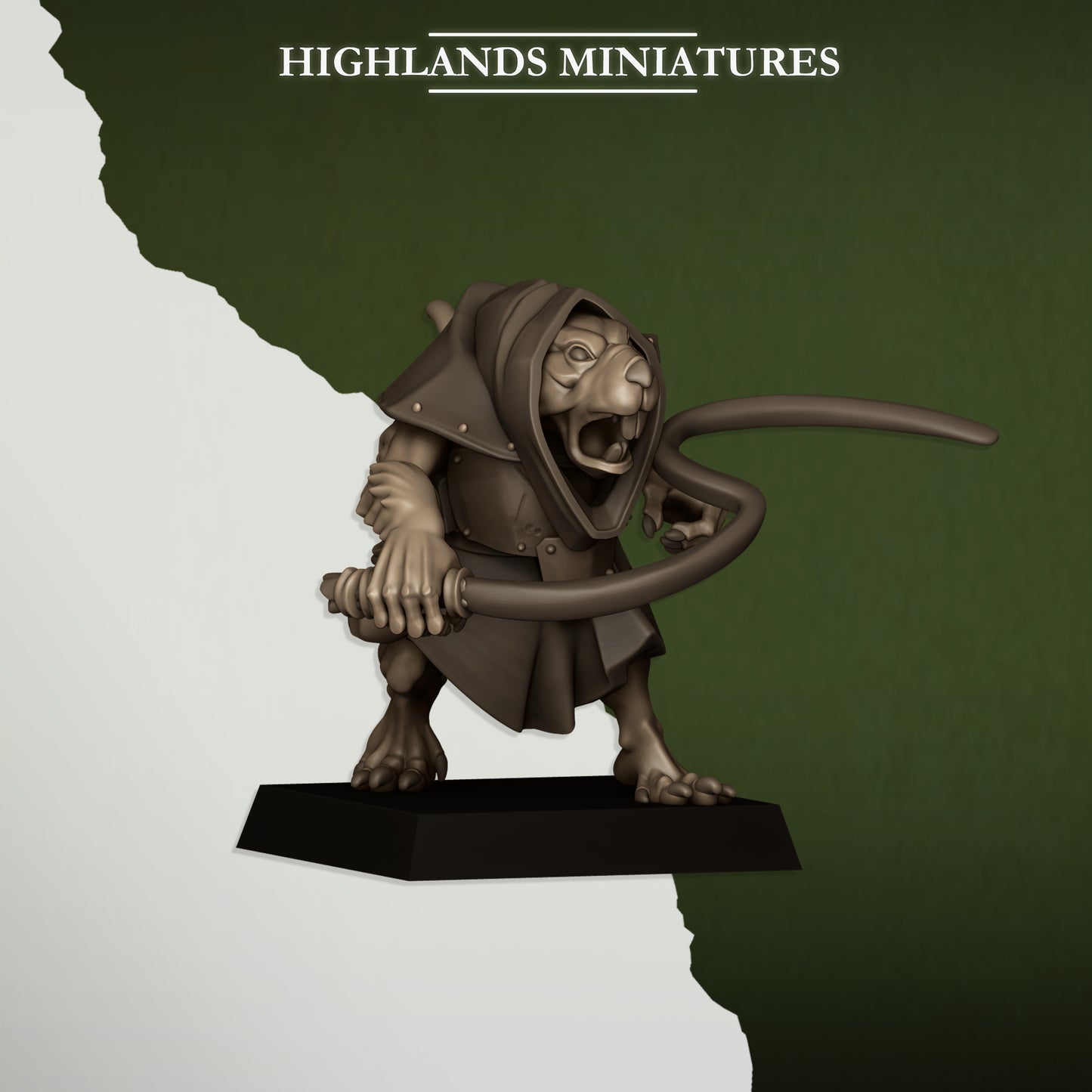 Sewer Vermin Rats and Rat masters- Highlands Miniatures