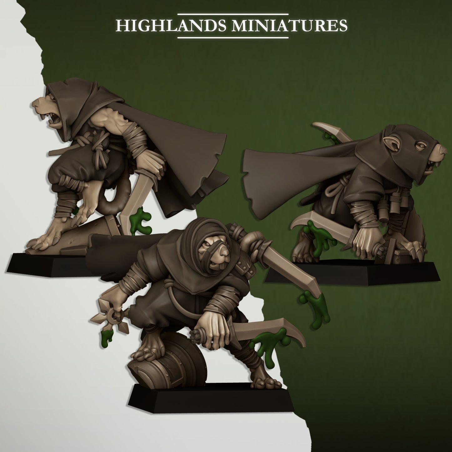 Sewer Vermin Smugglers - Highlands Miniatures