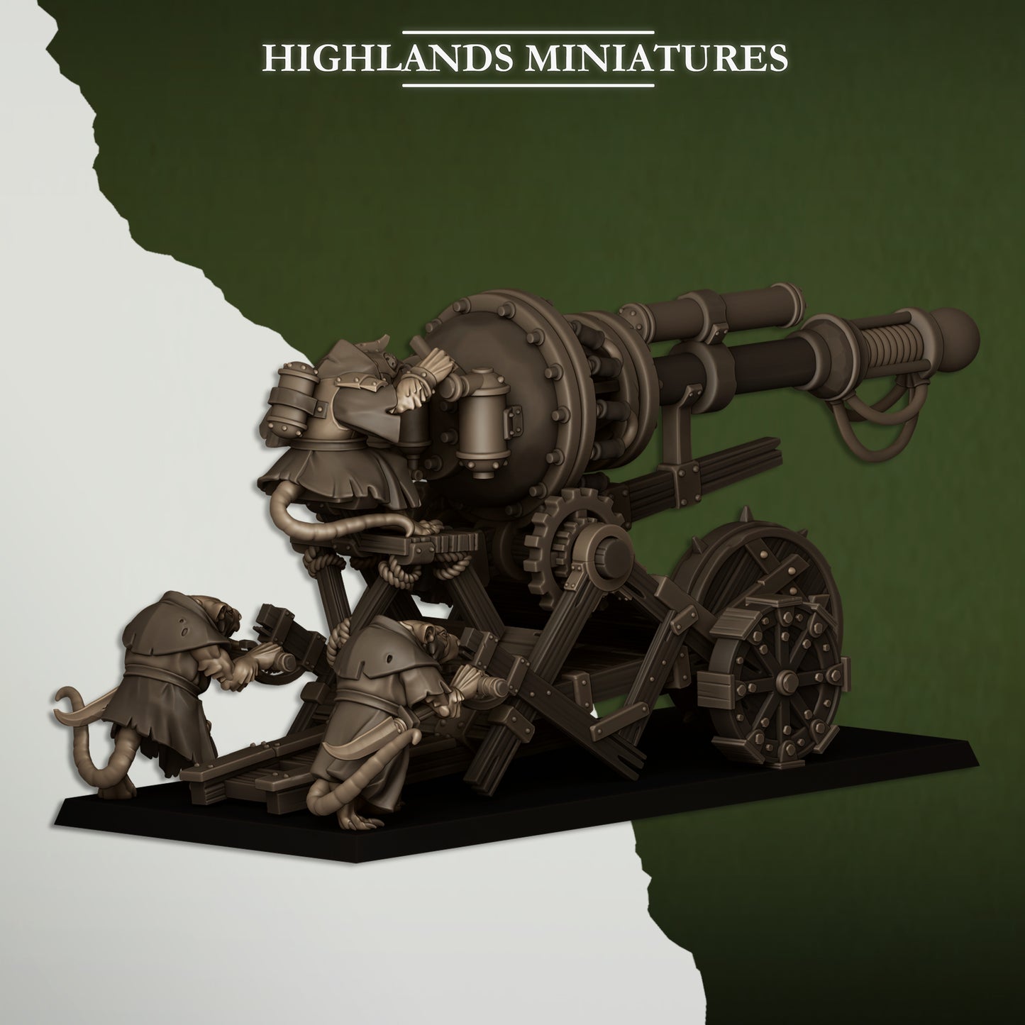 Sewer Vermin Cannon - Highlands Miniatures