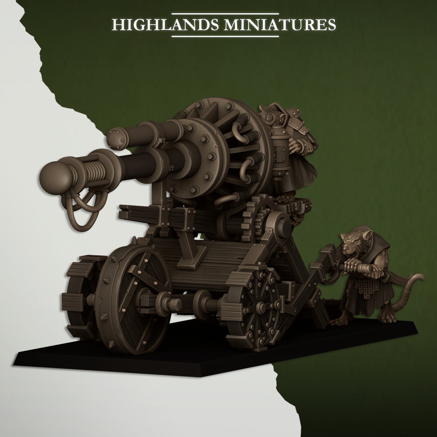 Sewer Vermin Cannon - Highlands Miniatures