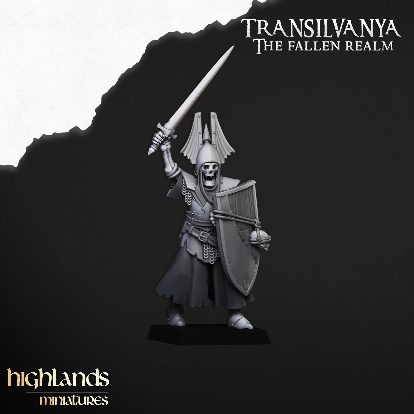 Transilvanya skeletal Guard with great weapons - Highlands Miniatures