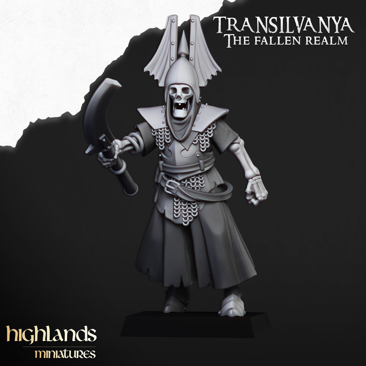 Transilvanya skeletal Guard with great weapons - Highlands Miniatures
