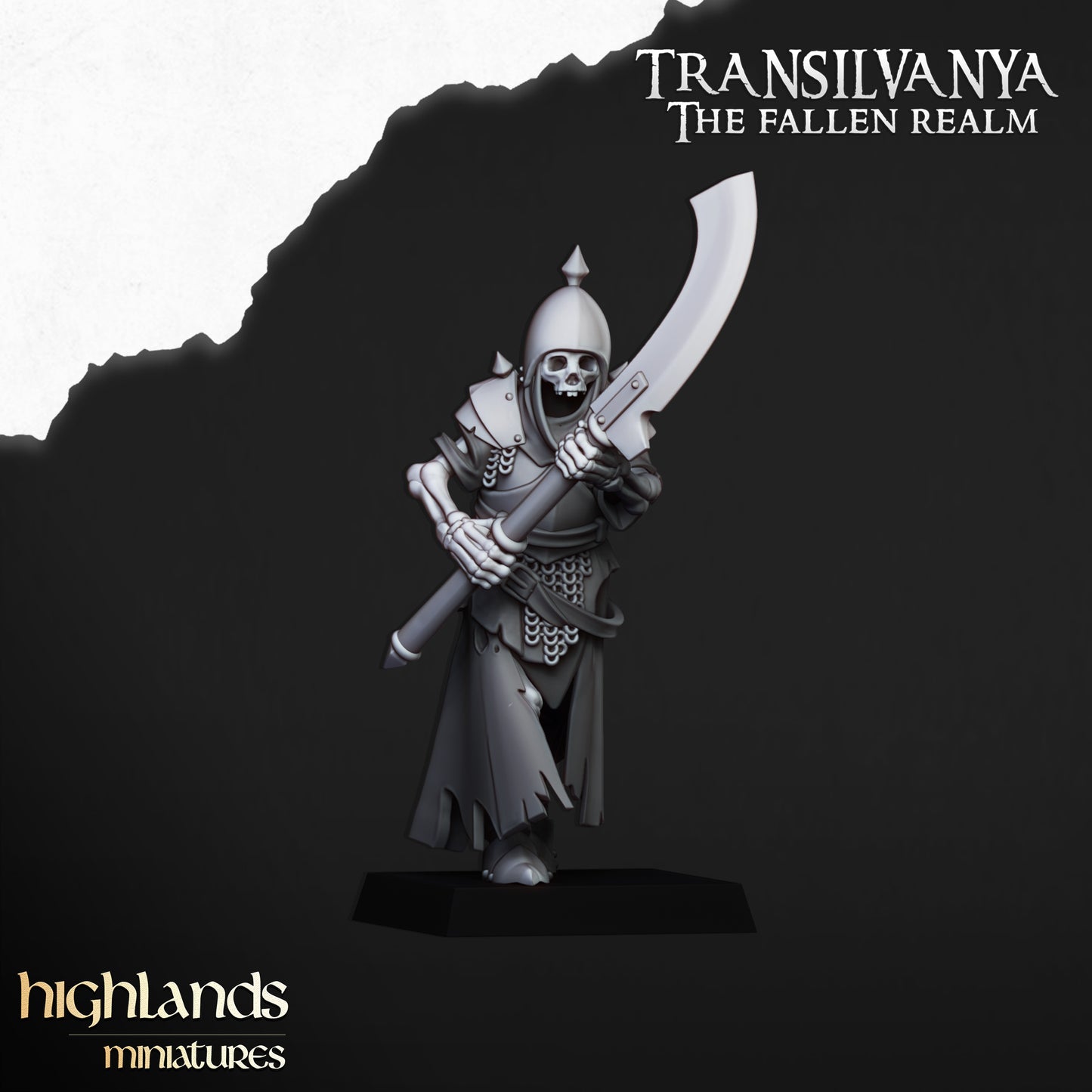Transilvanya skeletal Guard with great weapons - Highlands Miniatures