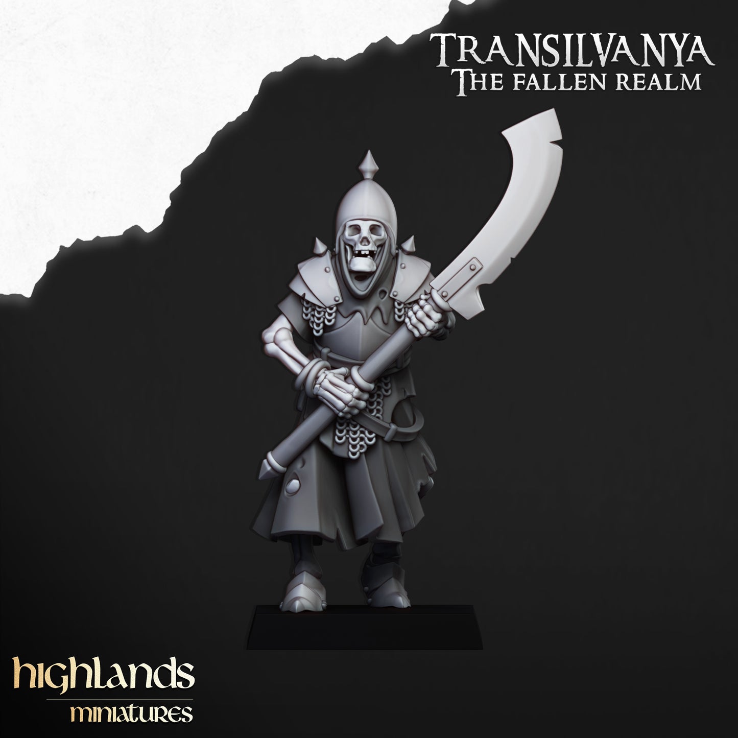 Transilvanya skeletal Guard with great weapons - Highlands Miniatures