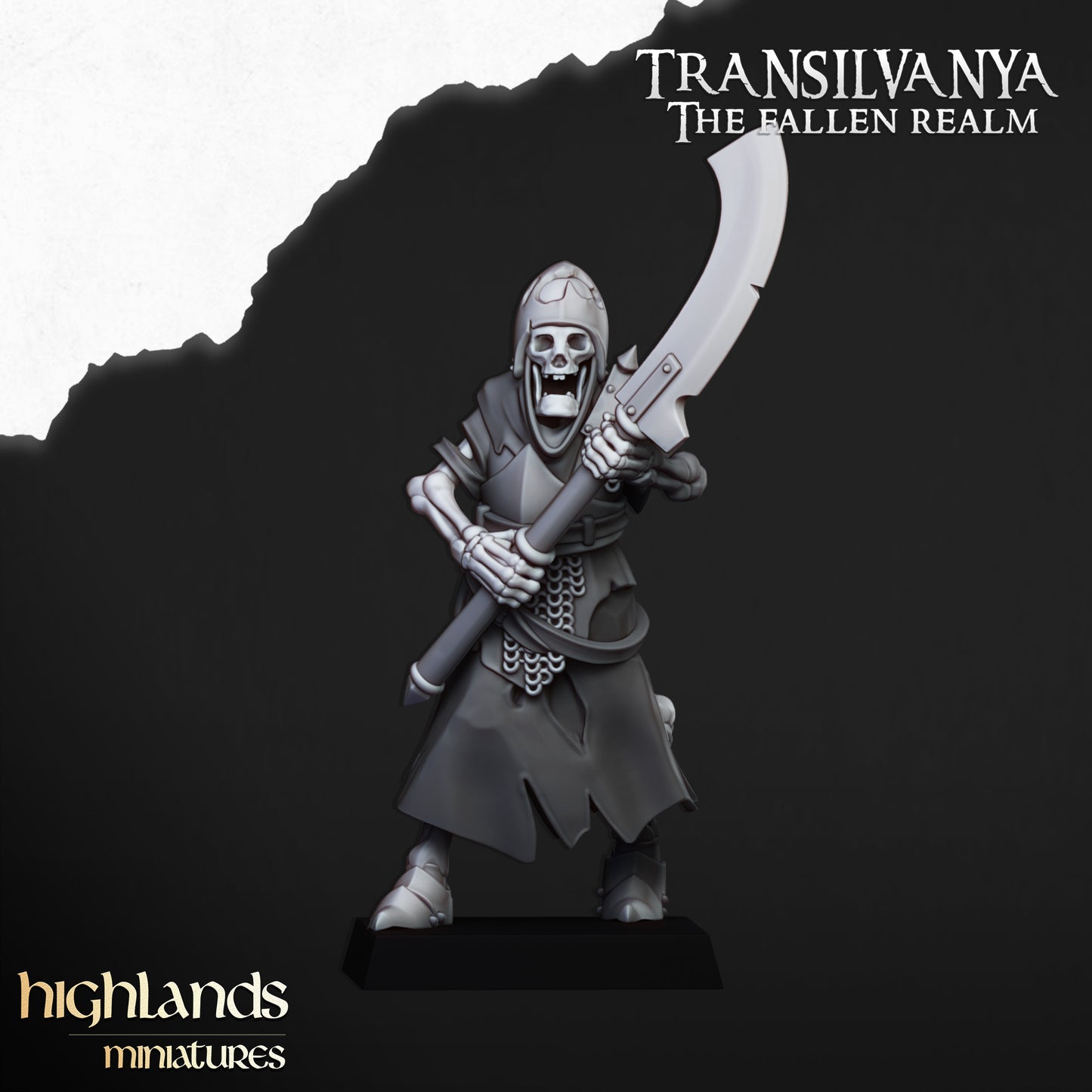 Transilvanya skeletal Guard with great weapons - Highlands Miniatures