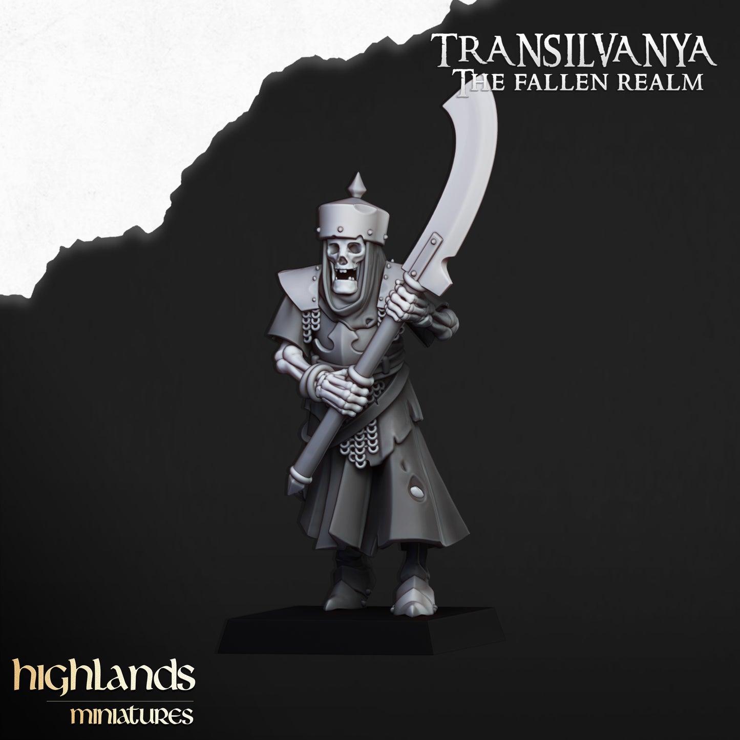 Transilvanya skeletal Guard with great weapons - Highlands Miniatures