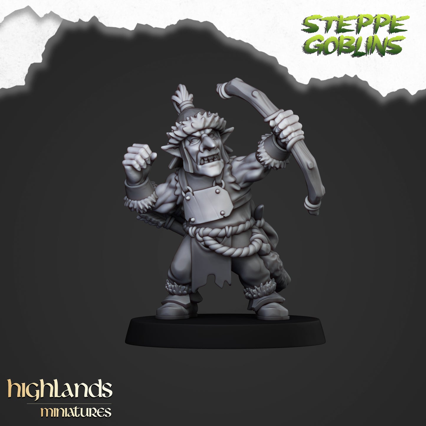 Steppe Goblins Archers 10x - Highlands Miniatures