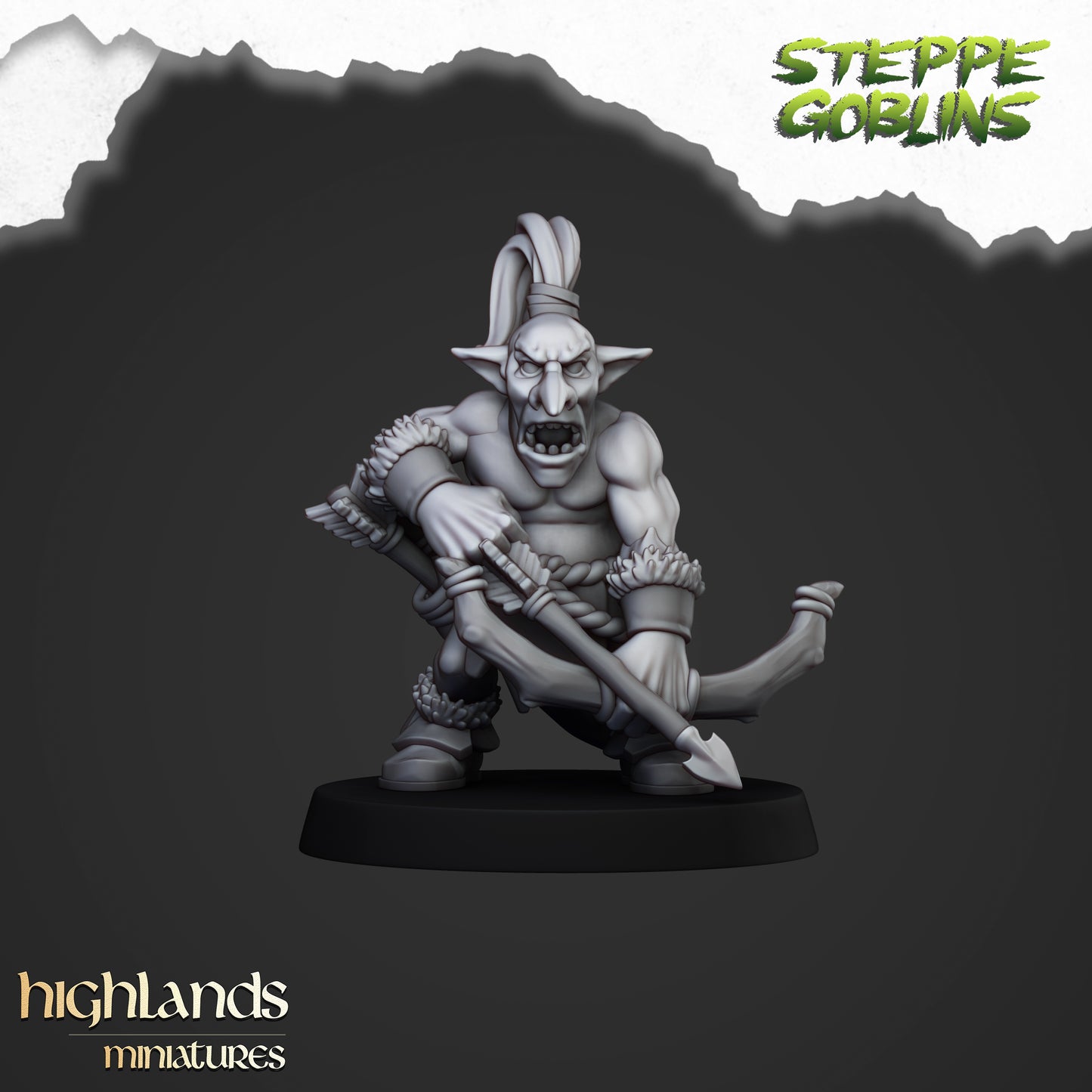 Steppe Goblins Archers 10x - Highlands Miniatures
