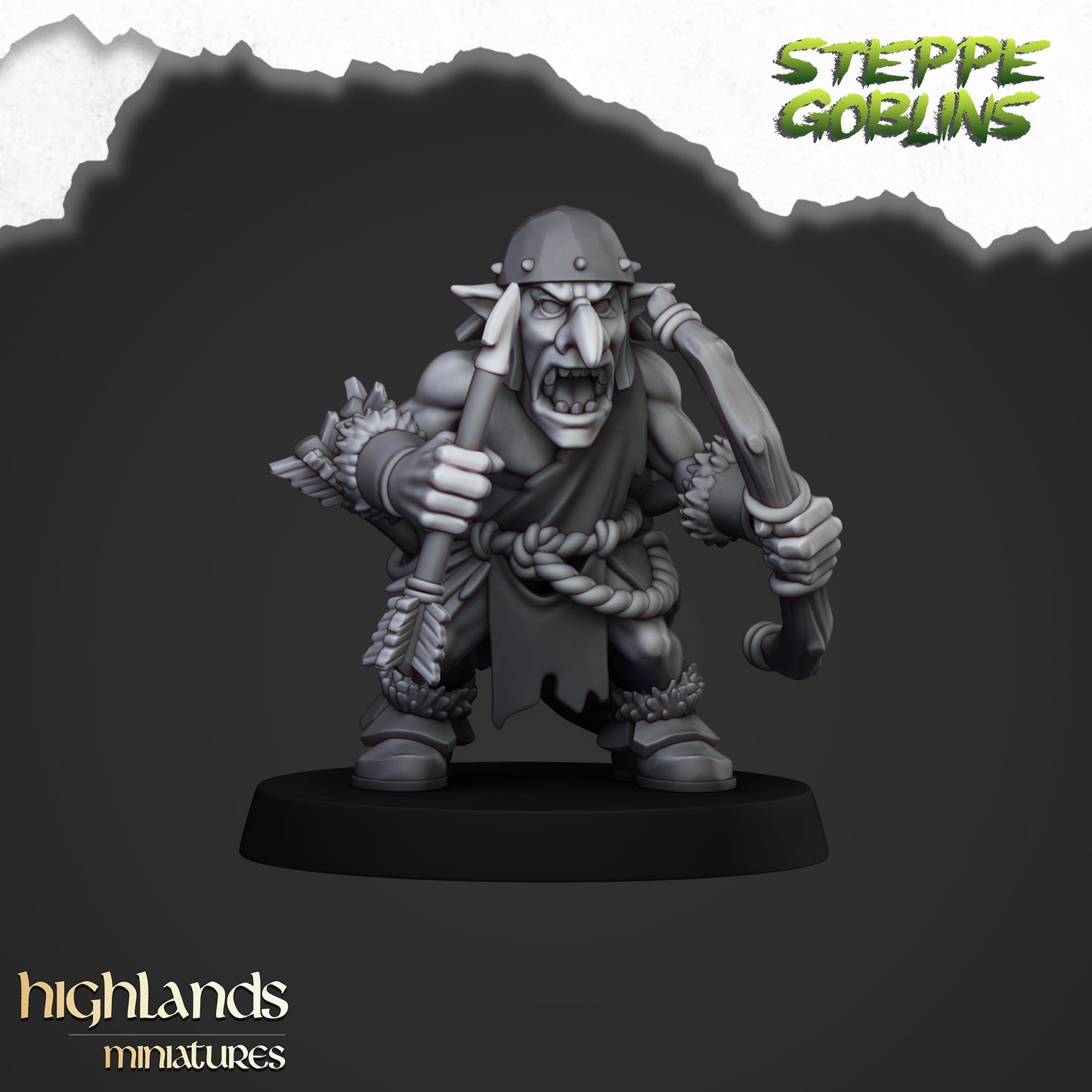 Steppe Goblins Archers 10x - Highlands Miniatures