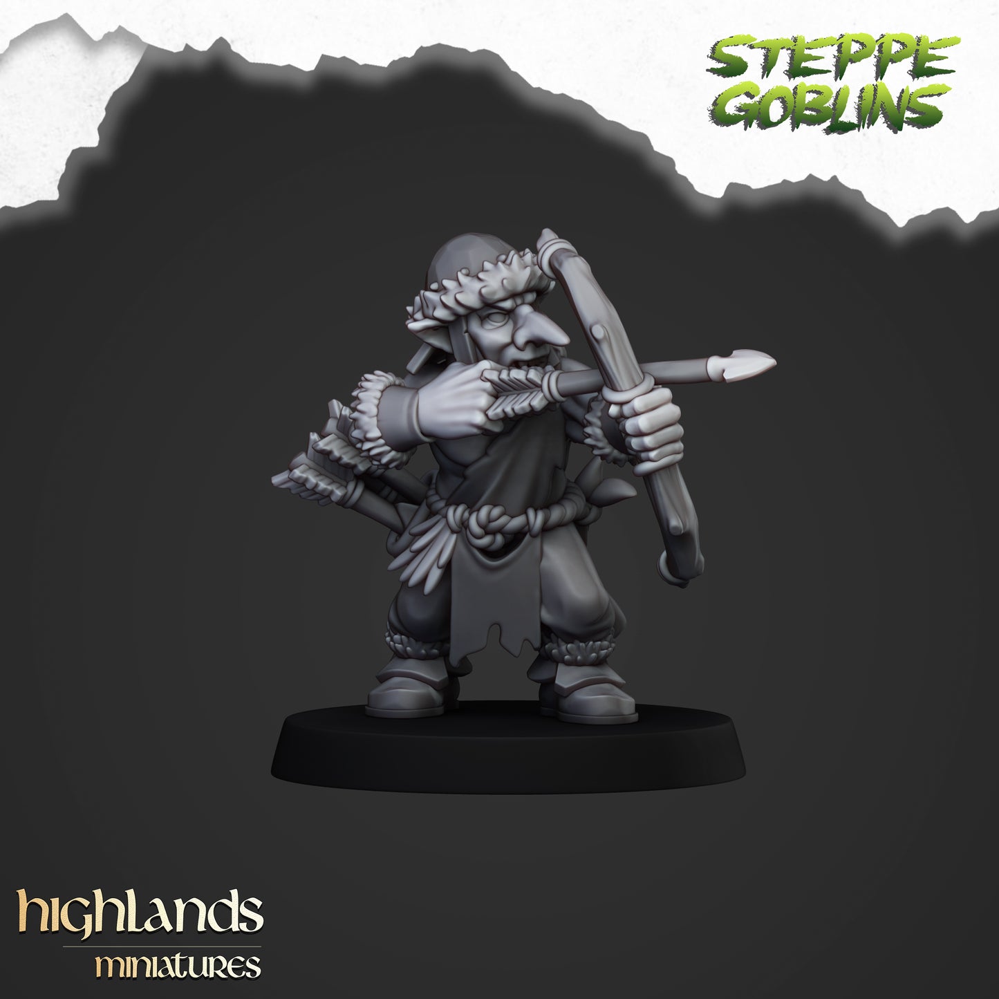 Steppe Goblins Archers 10x - Highlands Miniatures