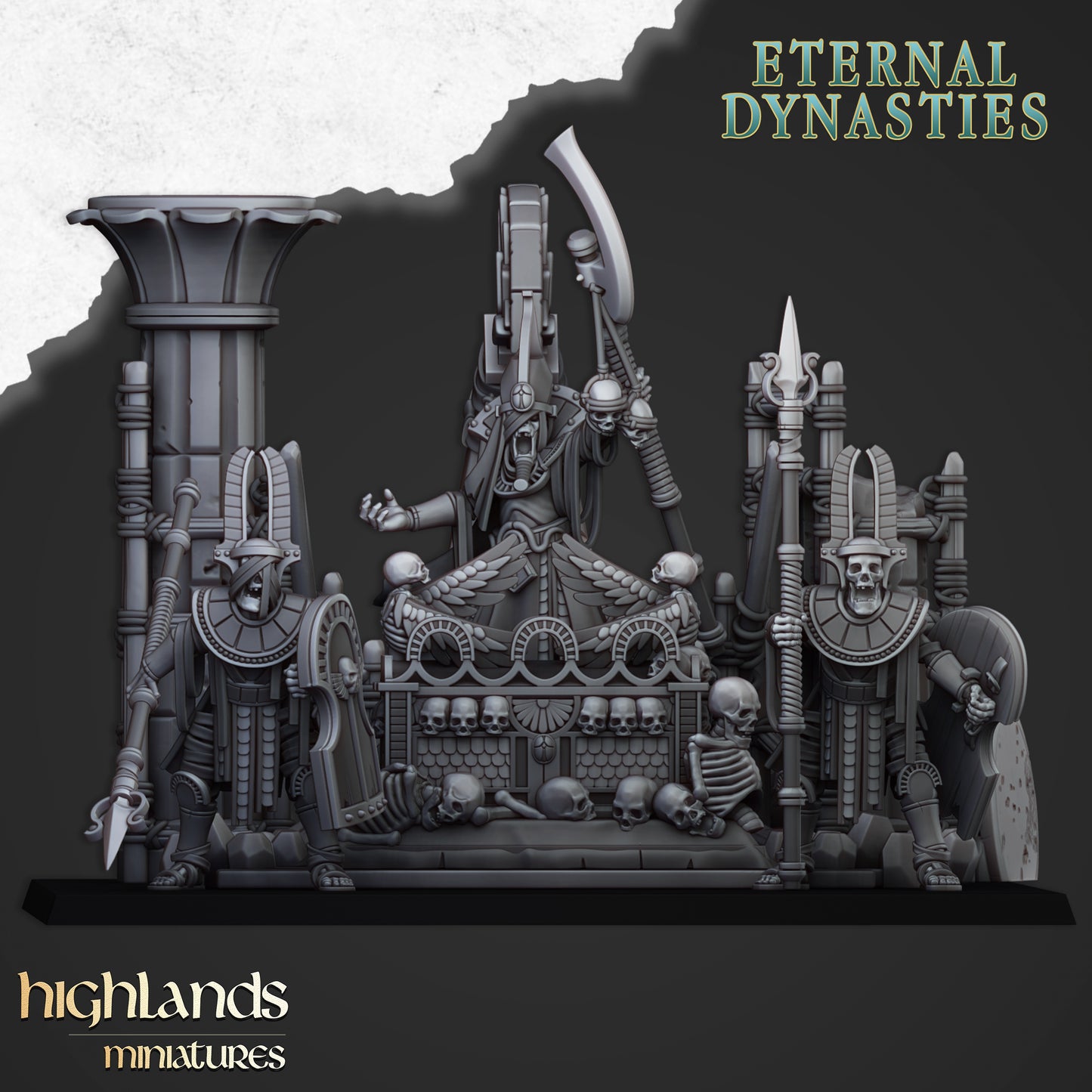 Eternal Dynasties Pharaoh Funeral Ship - Highlands Miniatures