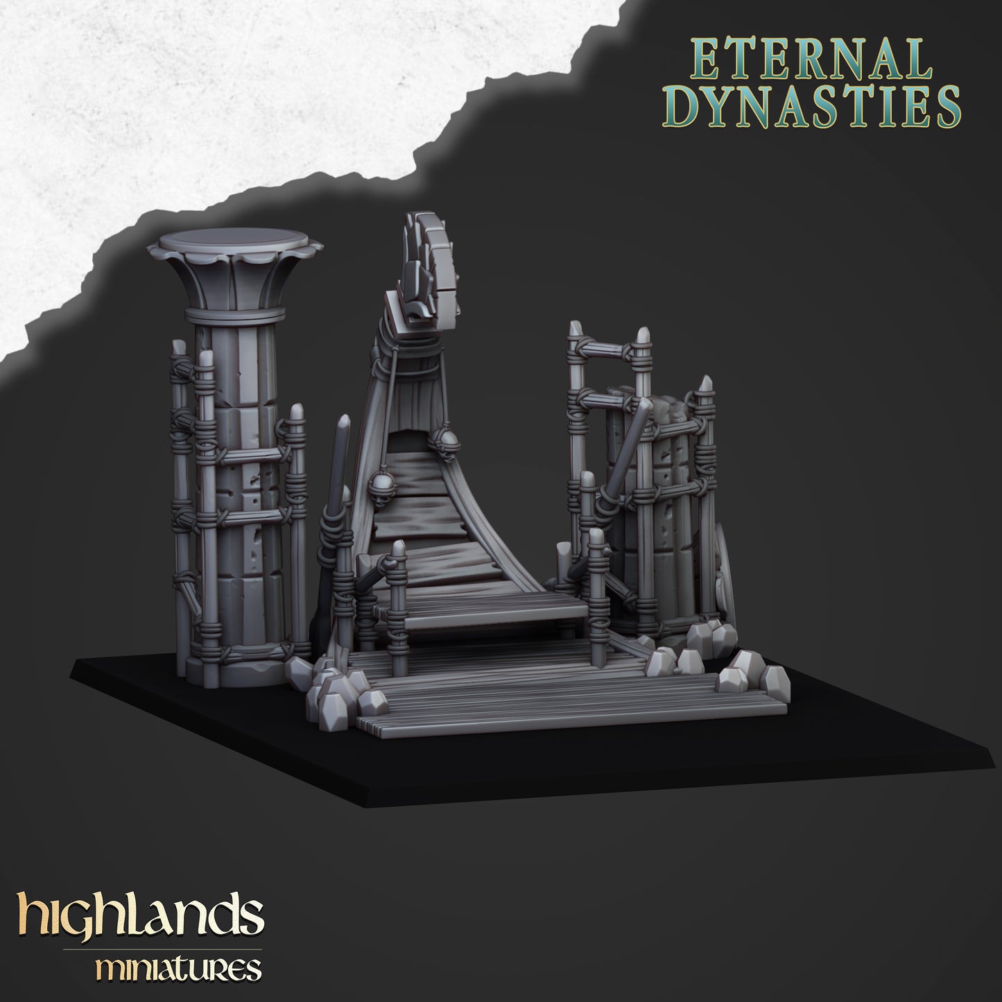 Eternal Dynasties Pharaoh Funeral Ship - Highlands Miniatures