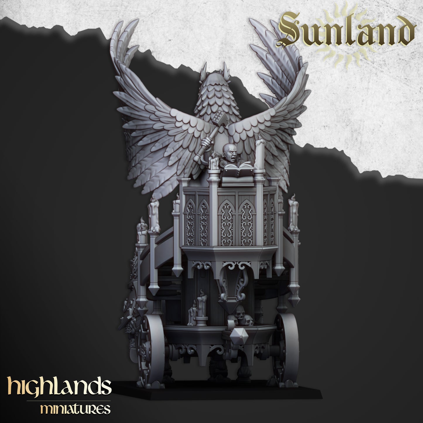 Sunland Altar on Wagon - Highlands Miniatures