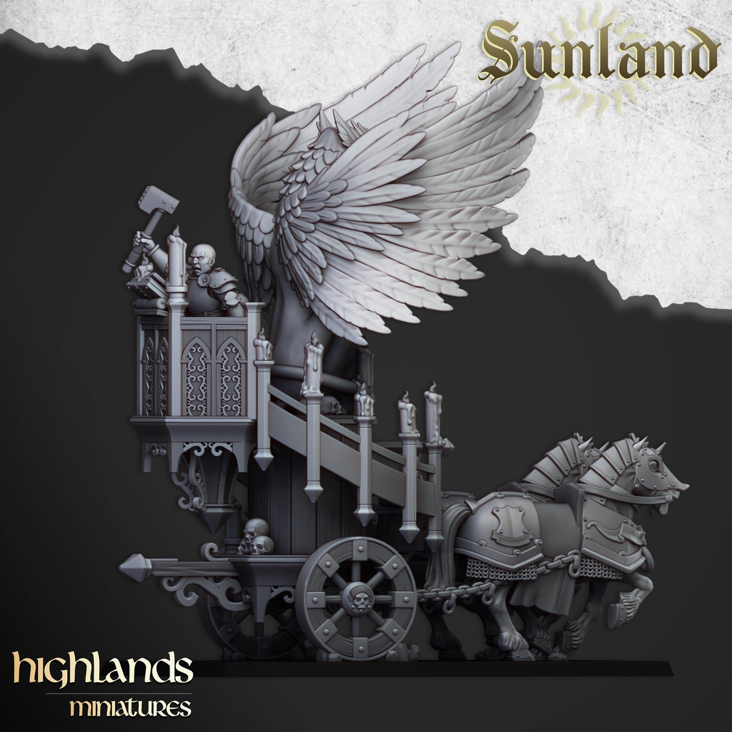 Sunland Altar on Wagon - Highlands Miniatures
