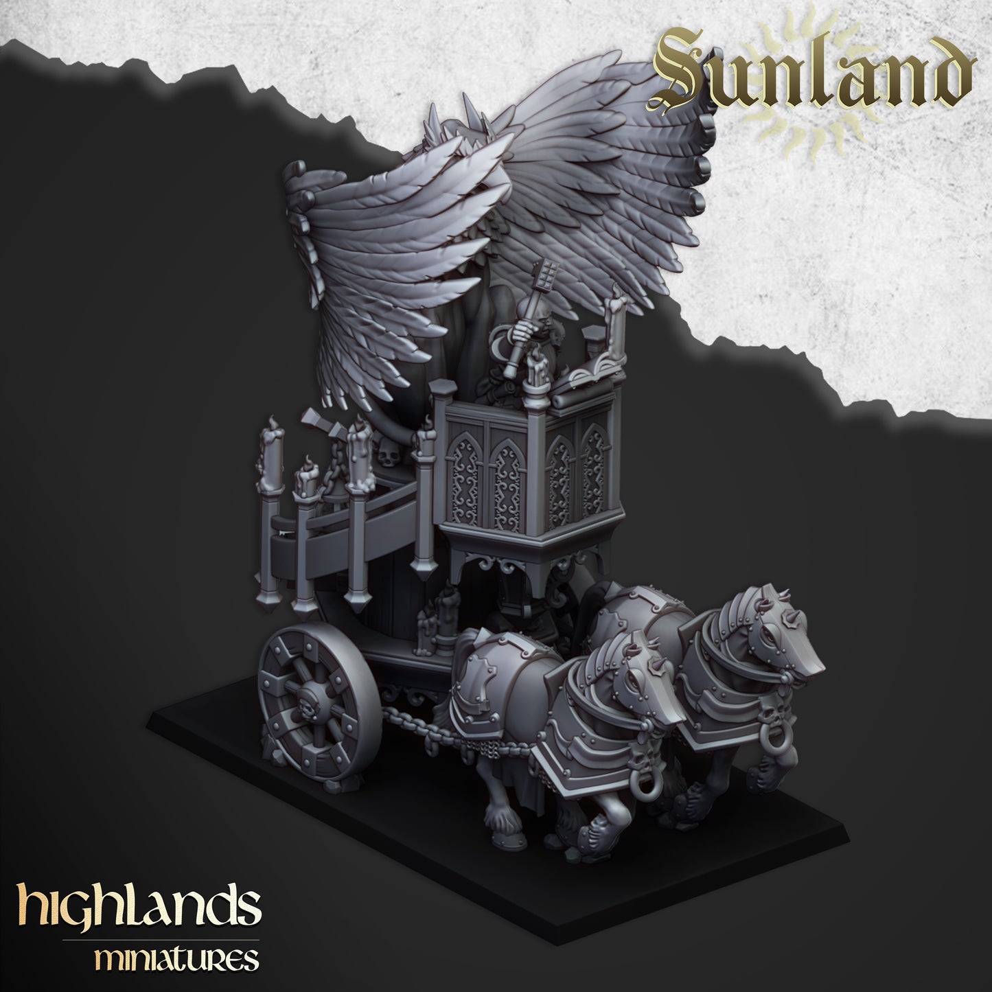 Sunland Altar on Wagon - Highlands Miniatures