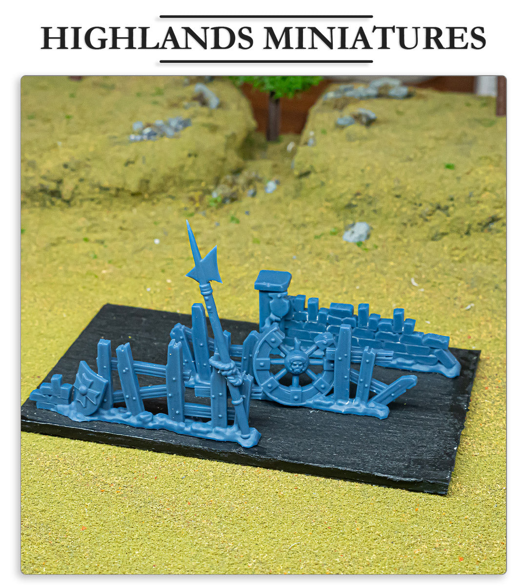 Sunland 3x Barricades Fillers & Heroes - Highlands Miniatures