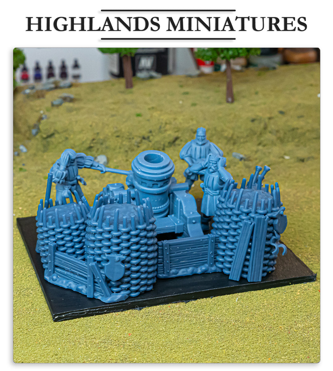 Sunland Artillery Barricade Fillers & Heroes - Highlands Miniatures