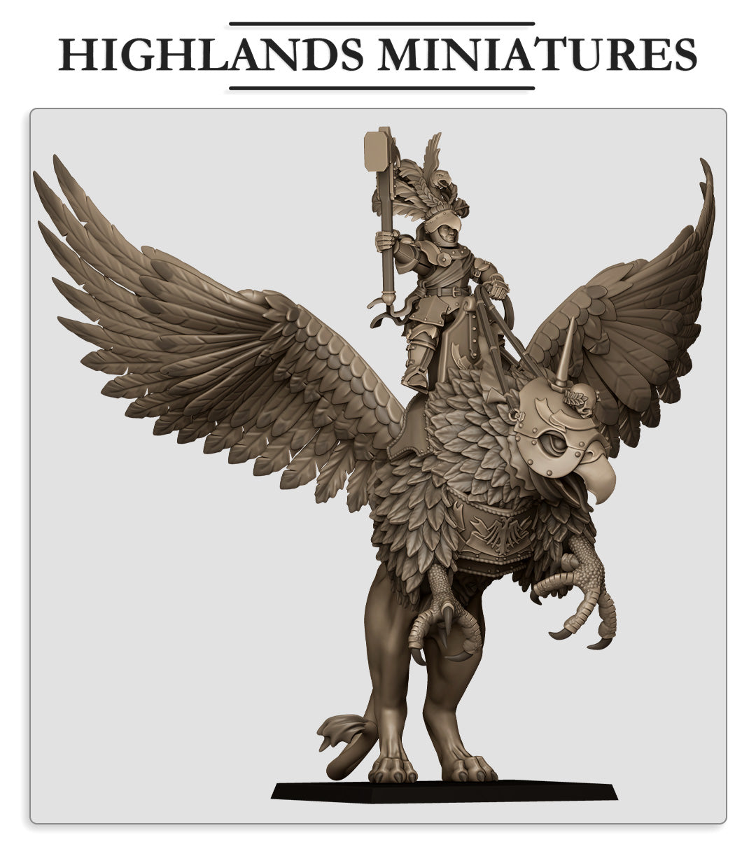 Sunland Emperor on Griffon Fillers & Heroes - Highlands Miniatures