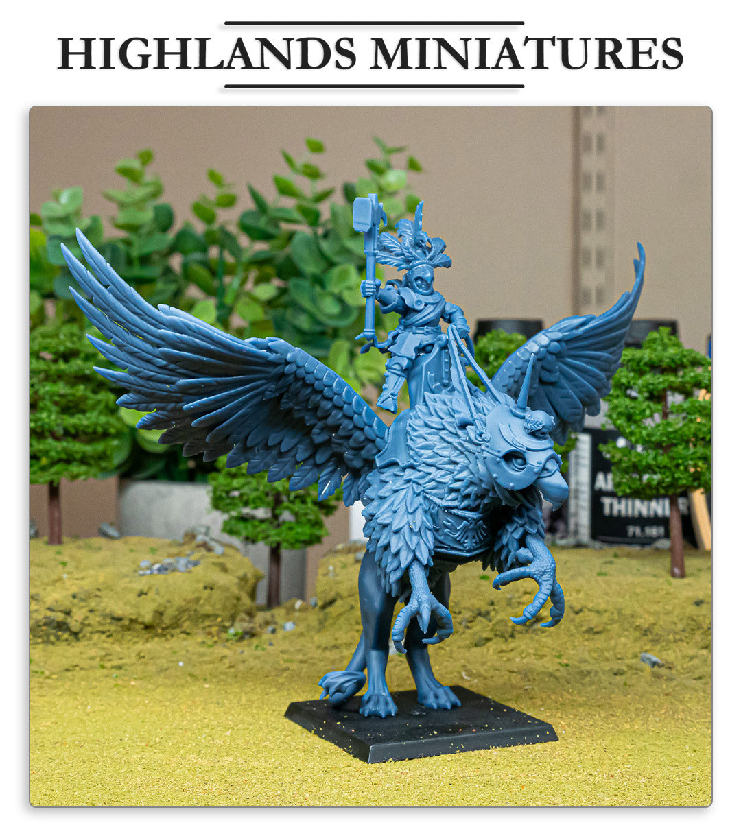 Sunland Emperor on Griffon Fillers & Heroes - Highlands Miniatures