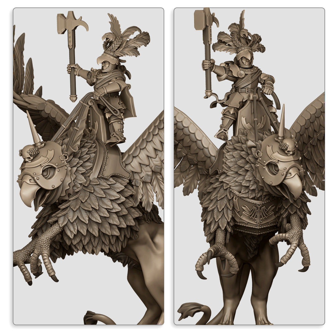 Sunland Emperor on Griffon Fillers & Heroes - Highlands Miniatures