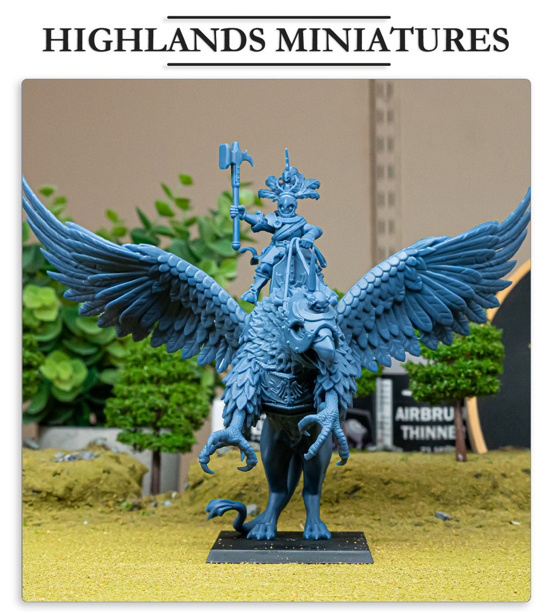 Sunland Emperor on Griffon Fillers & Heroes - Highlands Miniatures