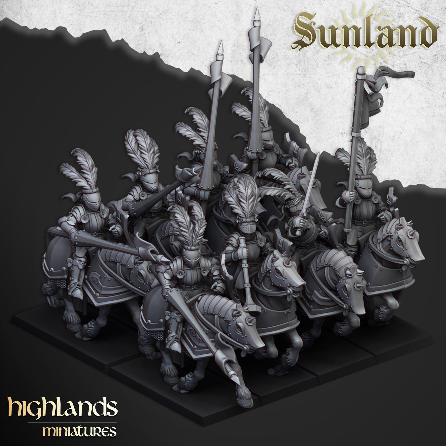 Sunland Cavalry knights - Highlands Miniatures