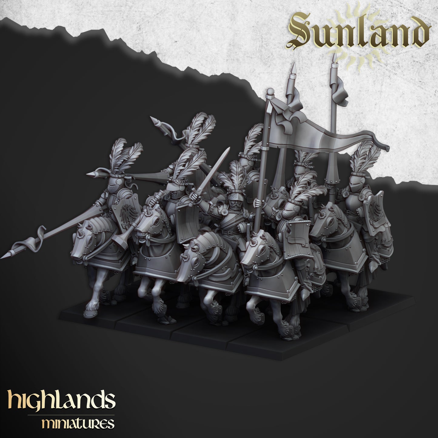 Sunland Cavalry knights - Highlands Miniatures