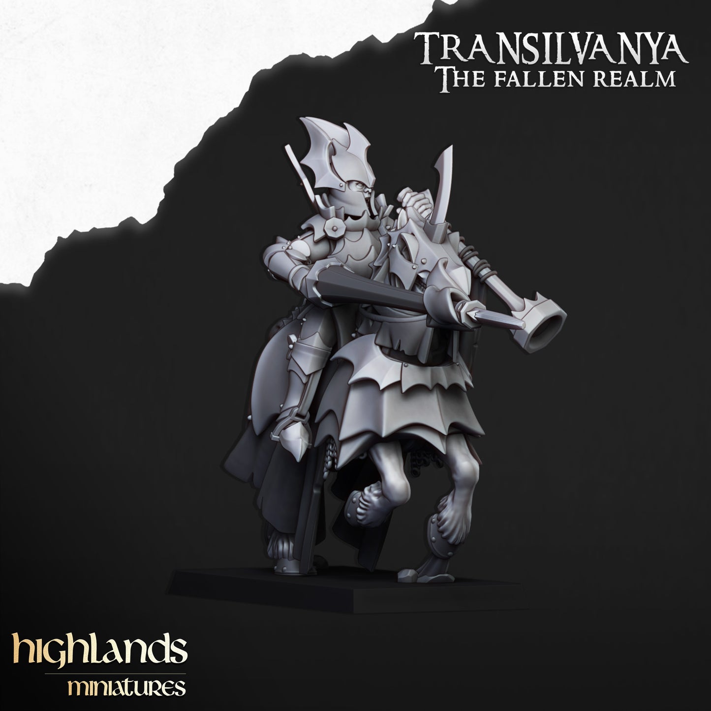 Transilvanya Vampire Knights Steeds 8x - Highlands Miniatures