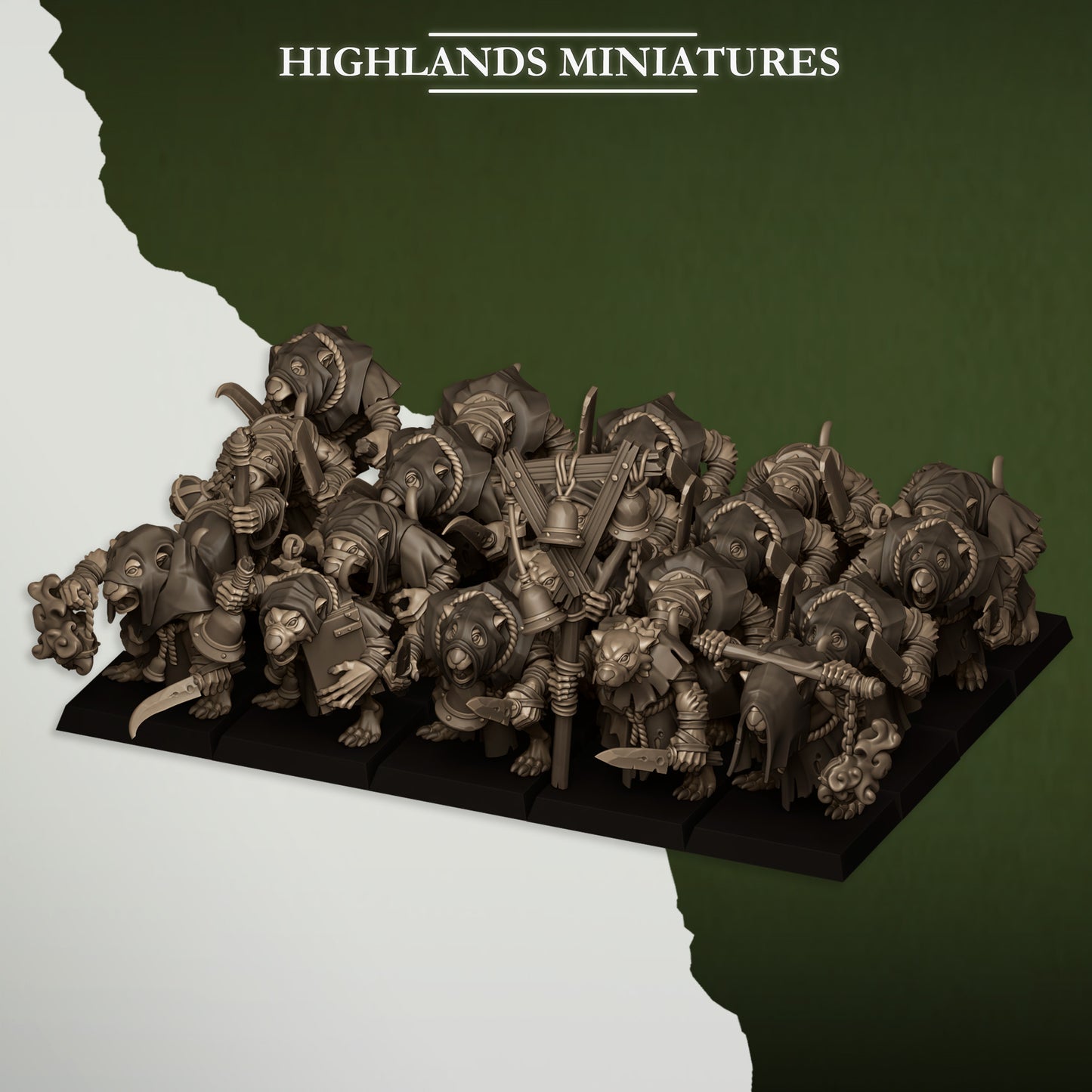 Sewer Vermin Acolytes - Highlands Miniatures