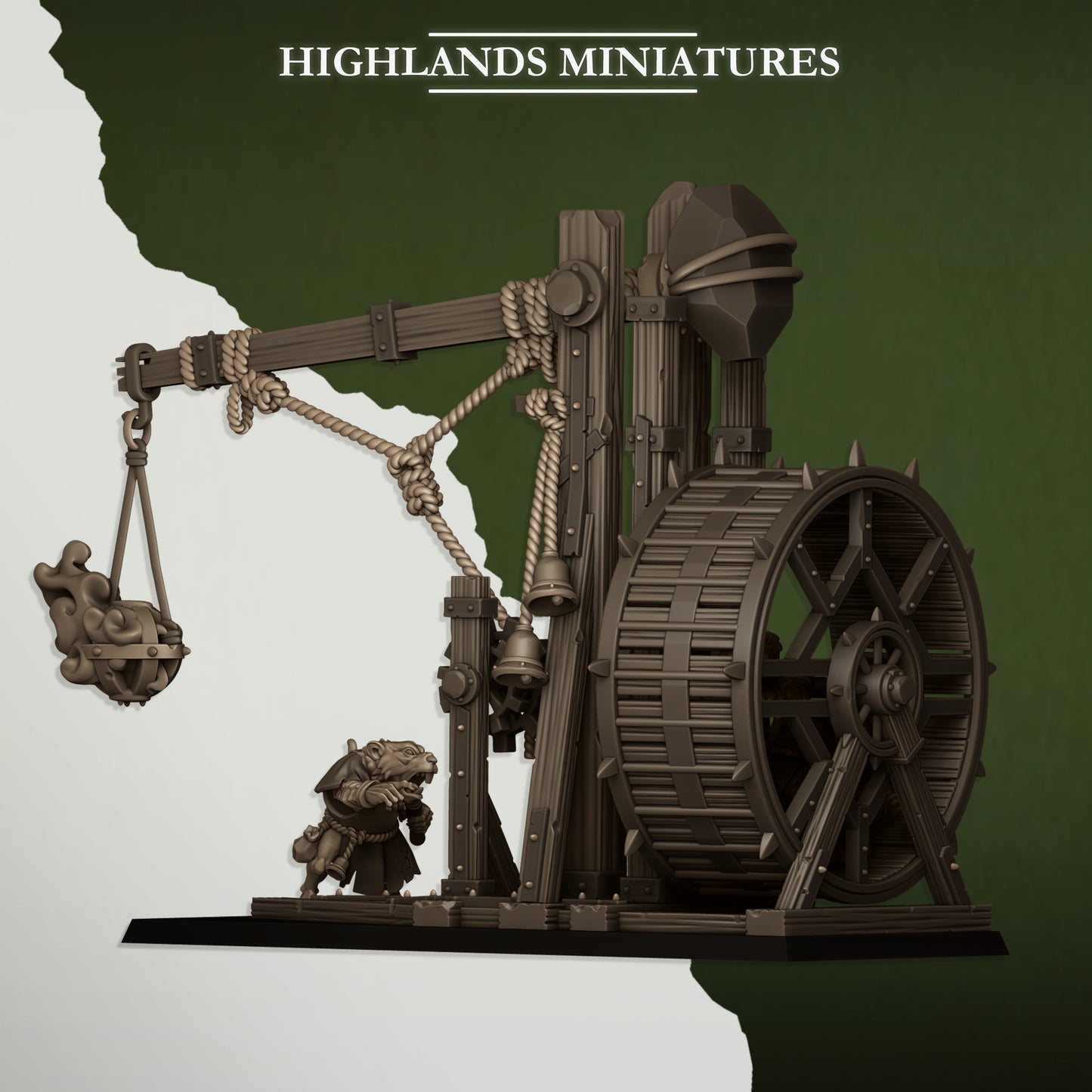 Sewer Vermin Vermin Censer Thrower with crew - Highlands Miniatures