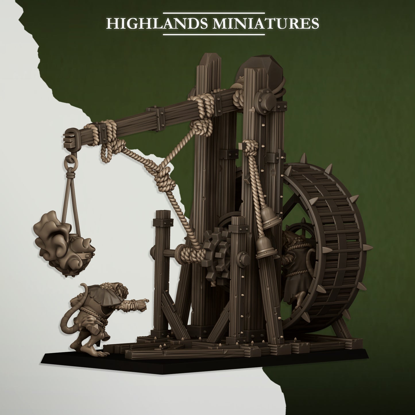 Sewer Vermin Vermin Censer Thrower with crew - Highlands Miniatures