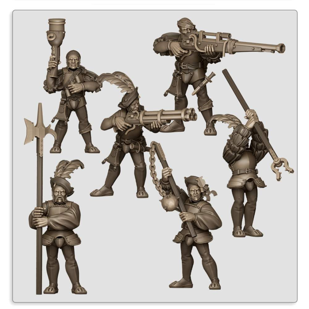 Sunland Armored Wagon with Crew Fillers & Heroes - Highlands Miniatures