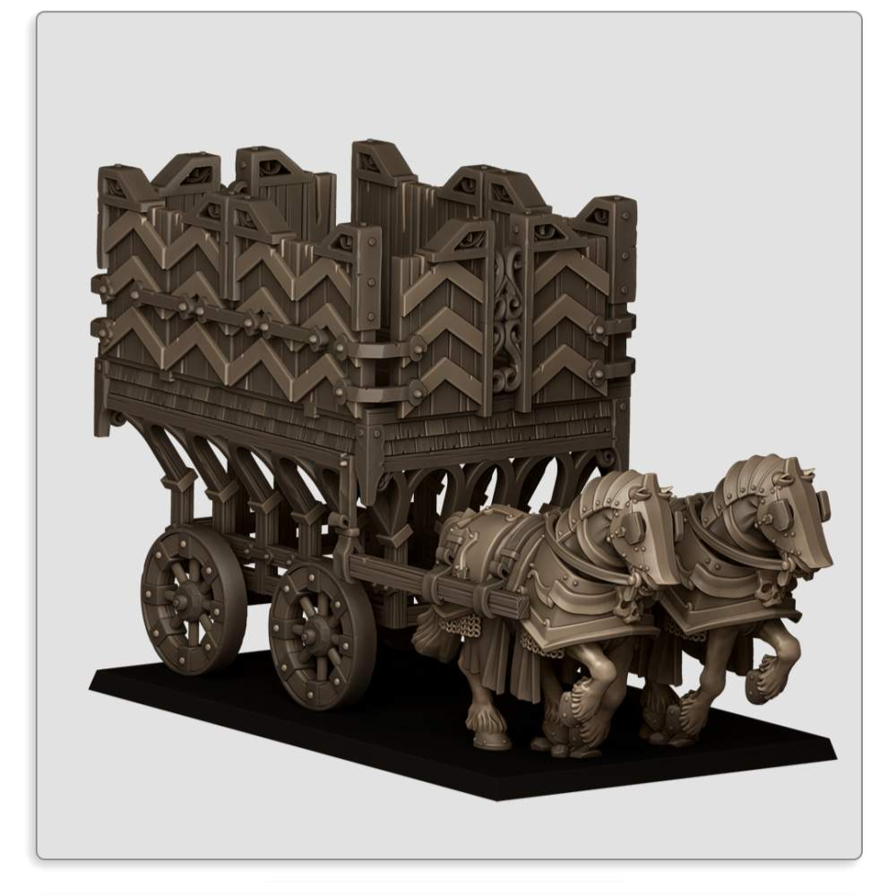 Sunland Armored Wagon with Crew Fillers & Heroes - Highlands Miniatures