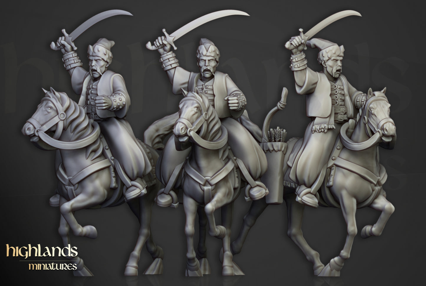 Volhynia Cossack Light Cavalry 5x - Highlands Miniatures