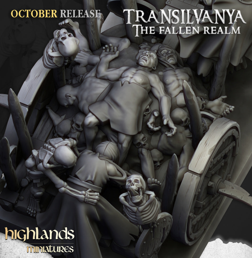 Transilvanya Corpse Cart - Highlands Miniatures