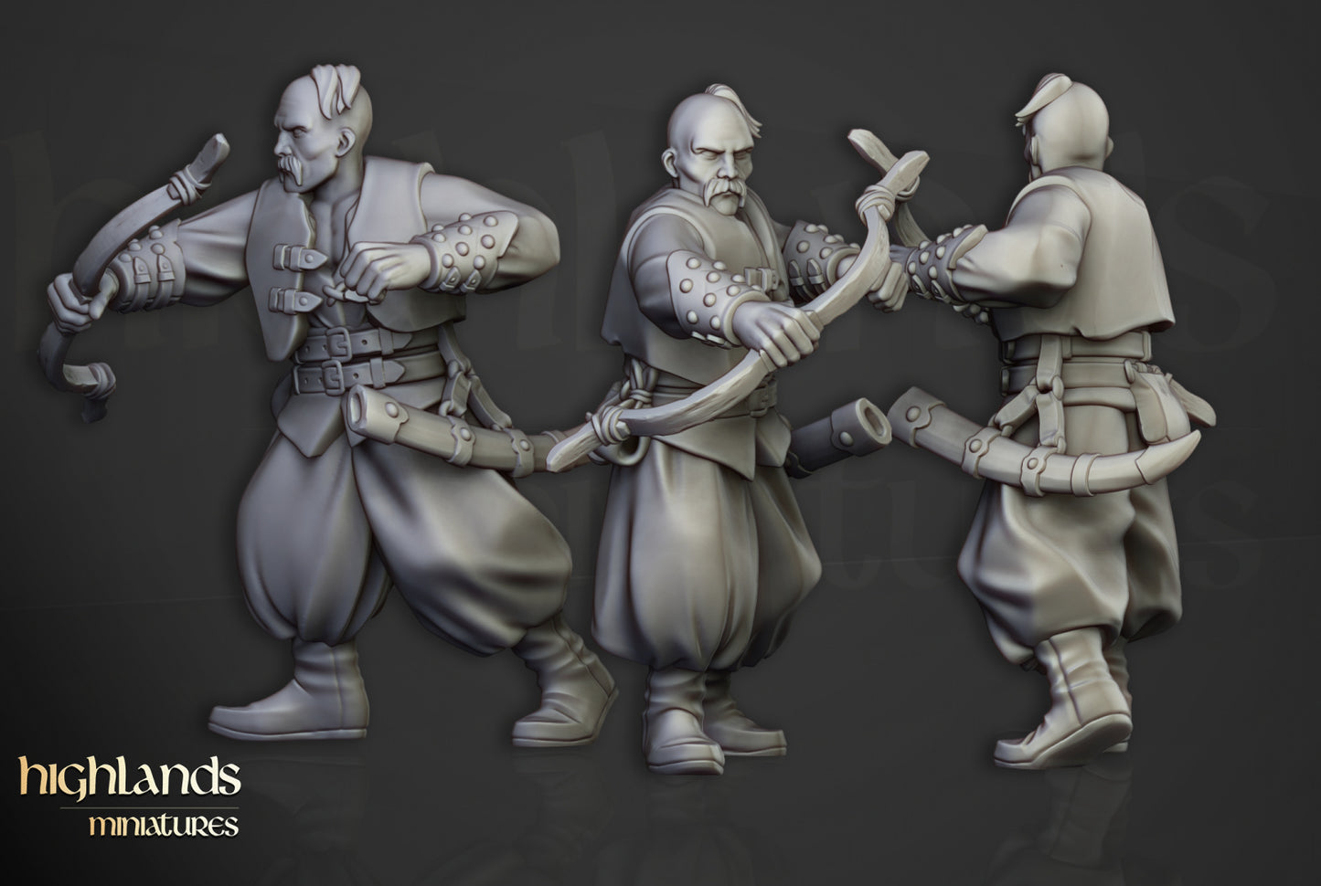 Volhynia Harbor Cossacks 10x - Highlands Miniatures