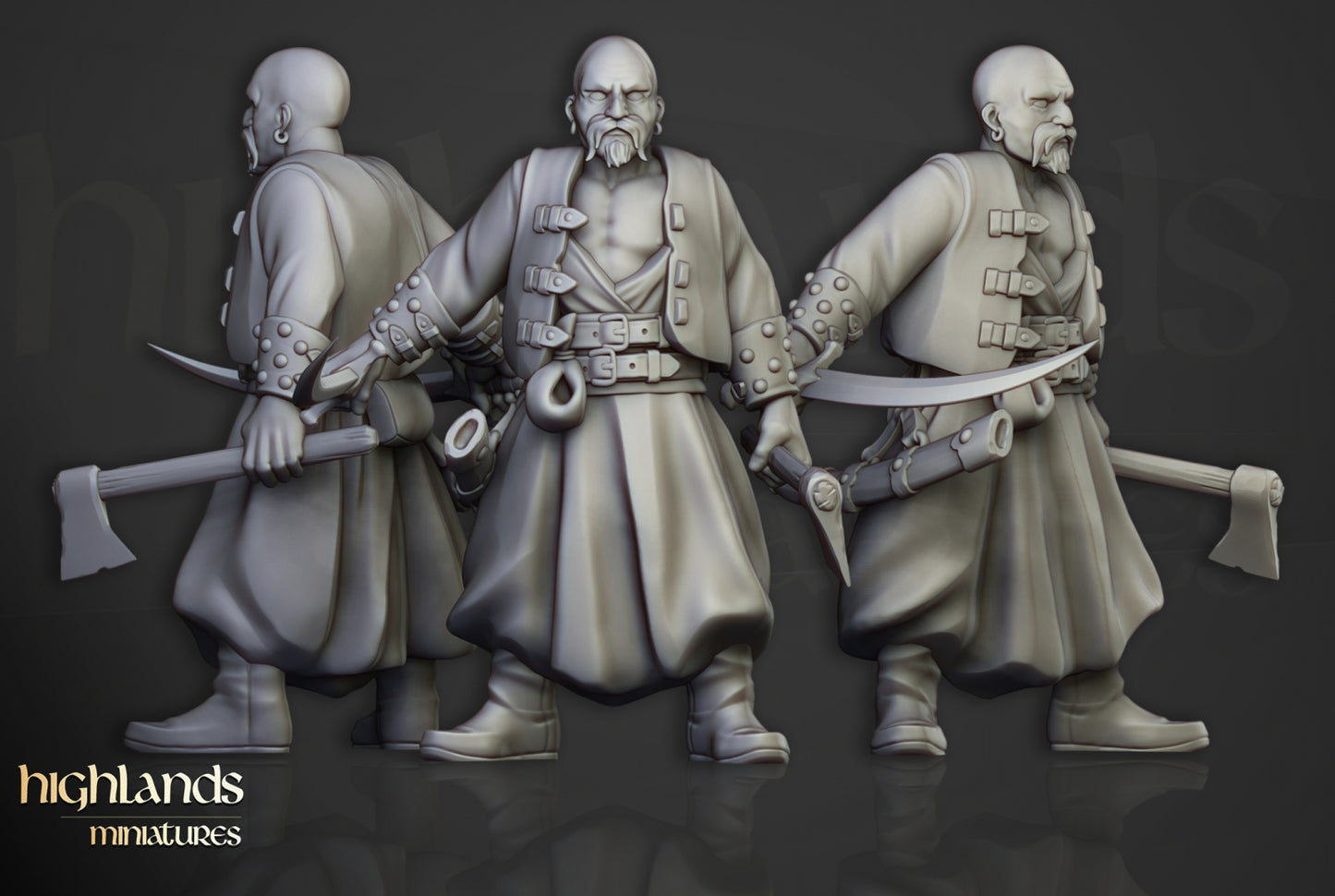 Volhynia Harbor Cossacks 10x - Highlands Miniatures