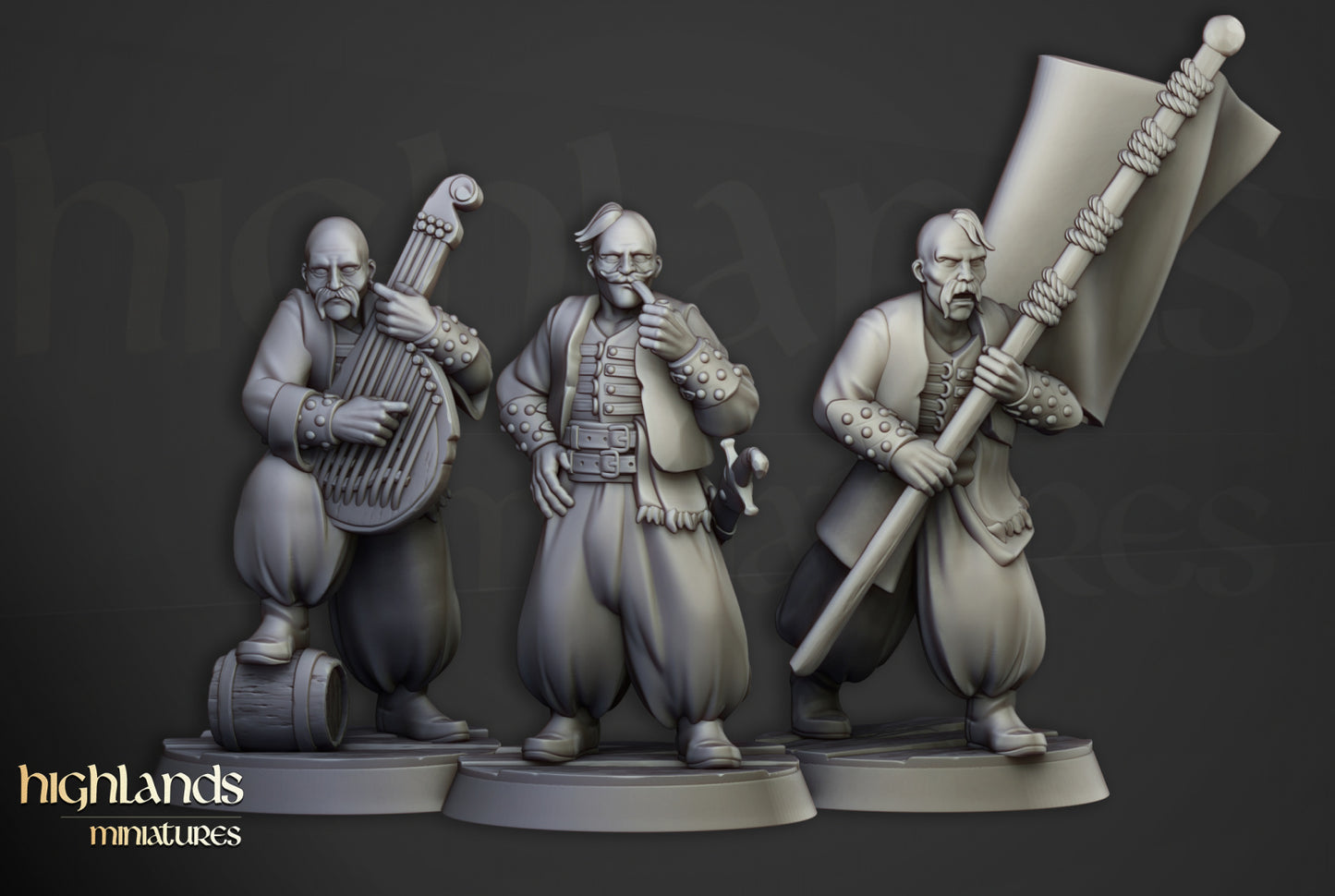 Volhynia Harbor Cossacks 10x - Highlands Miniatures
