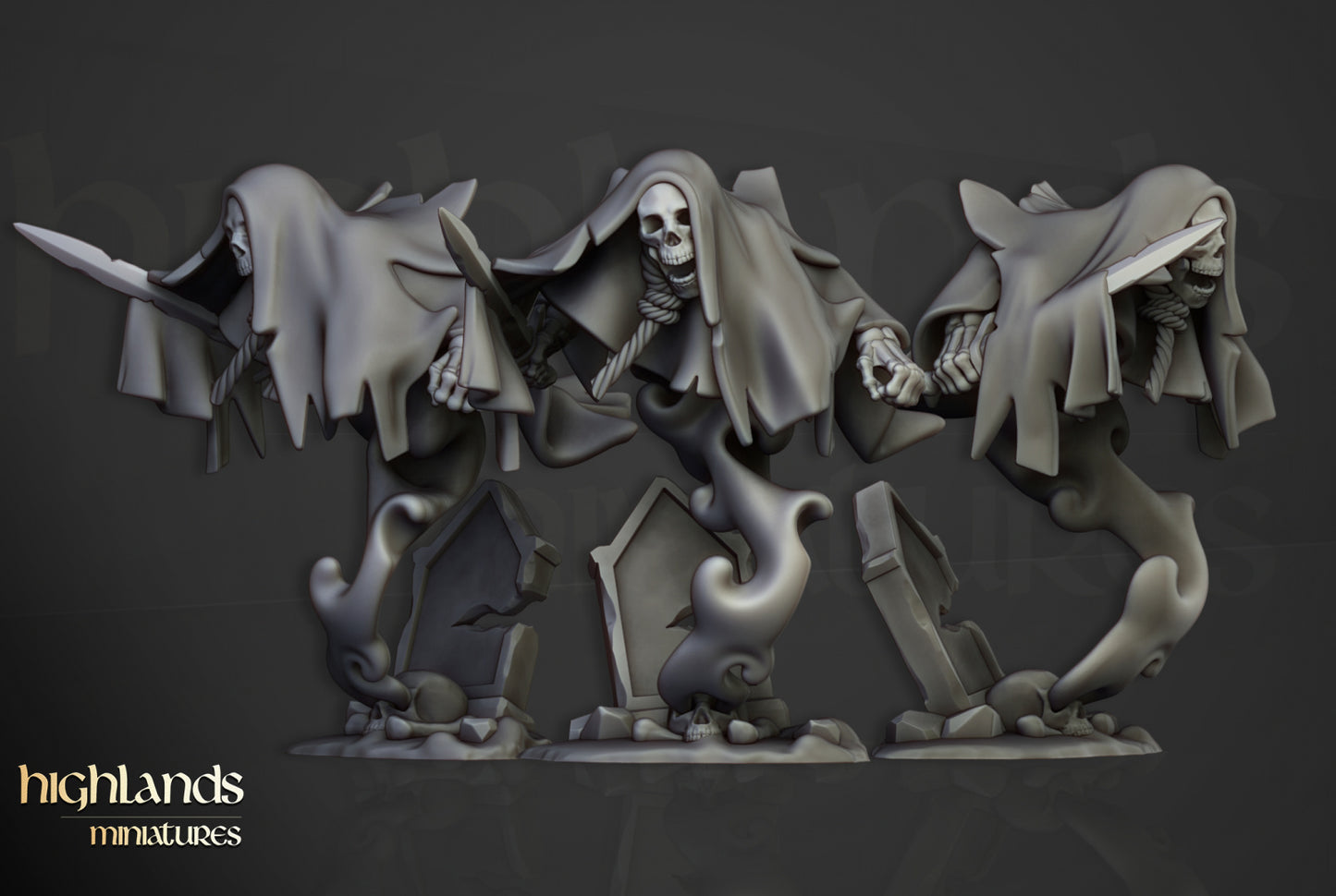 Transilvanya Crypt Ghosts Unit 6x - Highlands Miniatures