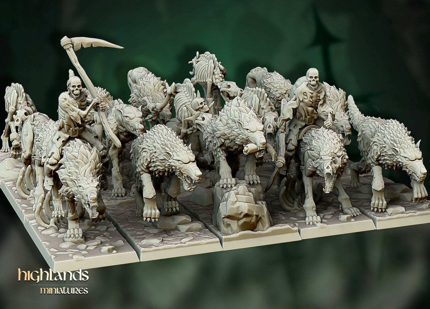 Transilvanya Direwolves Unit 15x - Highlands Miniatures