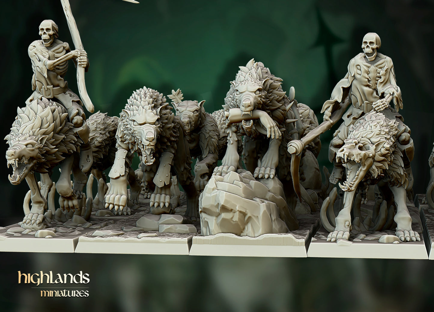 Transilvanya Direwolves Unit 15x - Highlands Miniatures